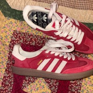 Adidas Samba Red and White -- Korean Talchum Mask